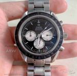 Perfect Replica Omega Speedmaster 44mm Black Dial Chronograph Quartz Watch For Sale